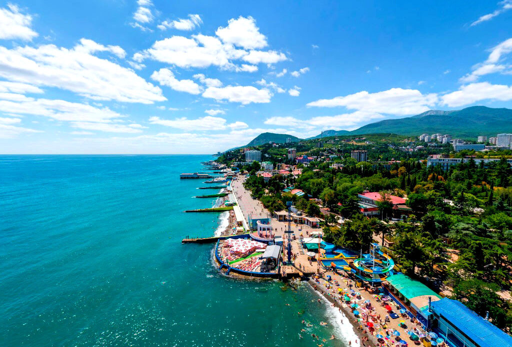 Вид на Большую Алушту сверху, Крым